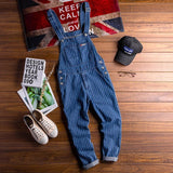 Jumpsuit casual a righe da uomo - jumpsuit uomo ATREND