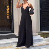 Jumpsuit casual senza maniche con gamba larga da donna - Jumpsuit donna ATREND