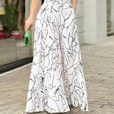 Jumpsuit con maniche plissettate a gamba larga da donna - Jumpsuit donna ATREND