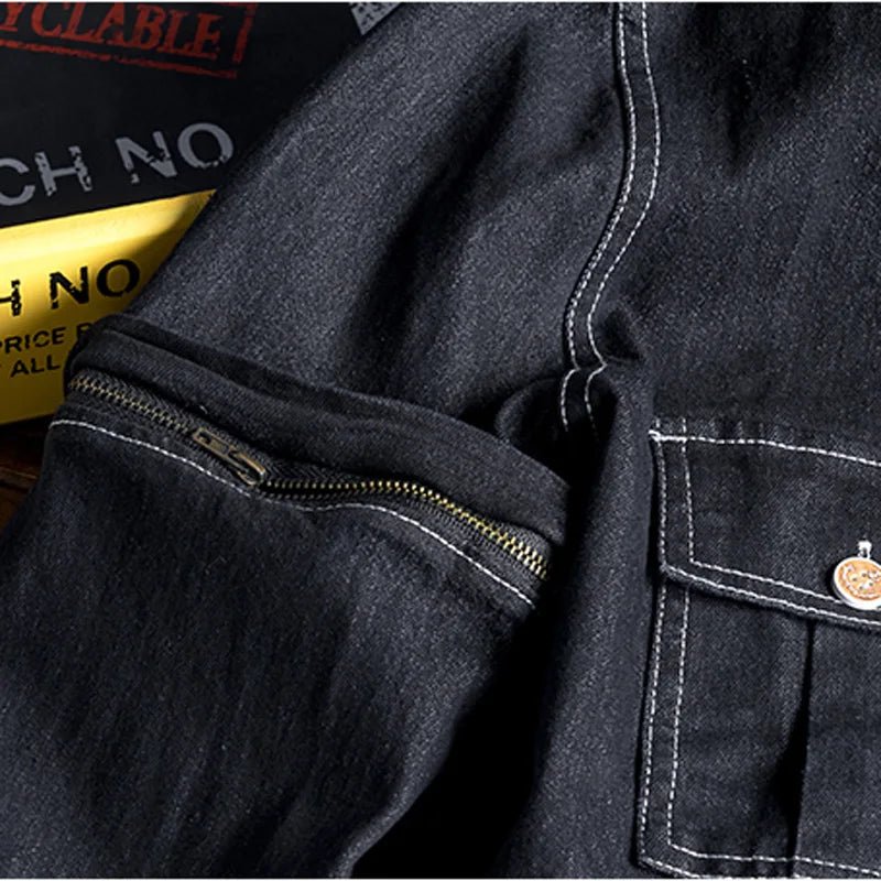 Jumpsuit di jeans a maniche lunghe da uomo - jumpsuit uomo ATREND