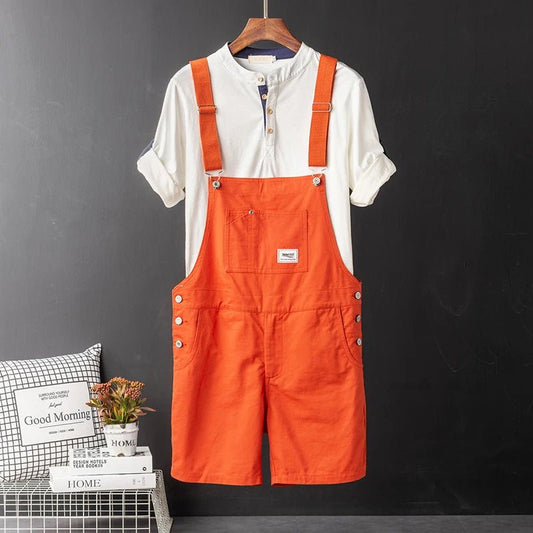 Jumpsuit di jeans casual corta da uomo ATREND