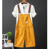 Jumpsuit di jeans casual corta da uomo ATREND
