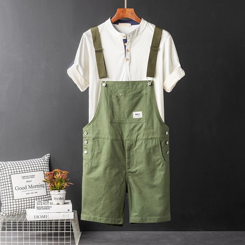 Jumpsuit di jeans casual corta da uomo ATREND