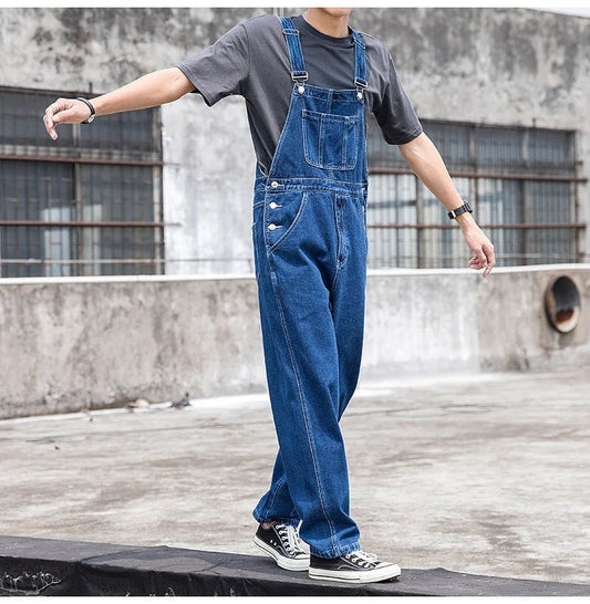 Jumpsuit di jeans casual da uomo ATREND