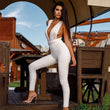 Jumpsuit elastica aderente con brillantini da donna ATREND