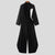 Jumpsuit geometrica scavata a maniche lunghe plissettata da uomo ATREND