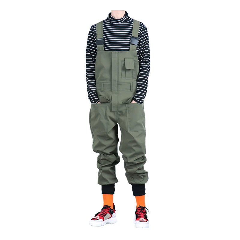 Jumpsuit multi tasche con elastici laterali da uomo - jumpsuit uomo ATREND