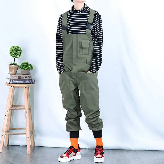 Jumpsuit multi tasche con elastici laterali da uomo - jumpsuit uomo ATREND