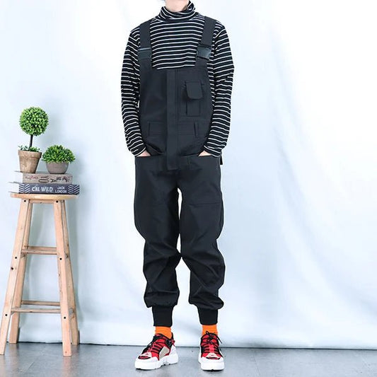 Jumpsuit multi tasche con elastici laterali da uomo - jumpsuit uomo ATREND