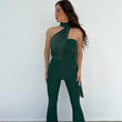 Jumpsuit senza maniche con scollo incrociato da donna ATREND