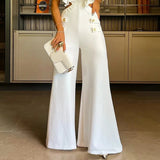 Jumpsuit senza maniche plissettata scavata da donna - Jumpsuit donna ATREND