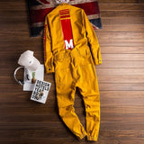 Jumpsuit sportiva con stampa a lettere da uomo - jumpsuit uomo ATREND