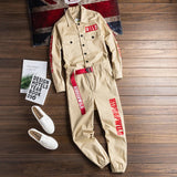Jumpsuit sportiva con stampa a lettere da uomo - jumpsuit uomo ATREND