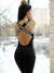 Jumpsuit sportiva scavata con lettere da donna ATREND