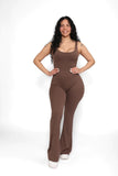 Jumpsuit sportiva scavata senza maniche da donna ATREND