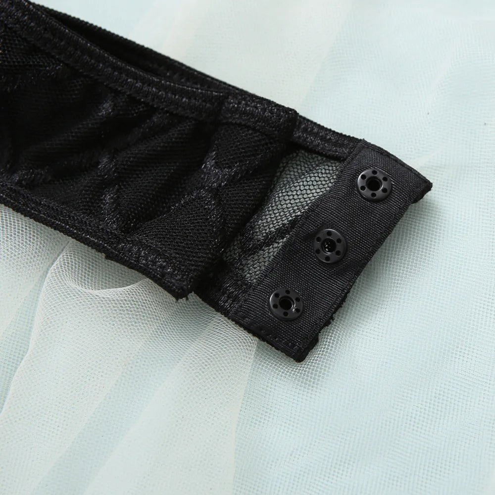 Lingerie body a rete trasparente con catena da donna - intimo lingerie ATREND
