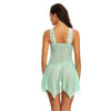 Lingerie camicia da notte sexy ricamata in pizzo trasparente da donna ATREND