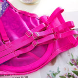 Lingerie patchwork reggiseno perizoma & giarrettiera fluo da donna - intimo lingerie ATREND