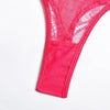 Lingerie patchwork reggiseno perizoma & giarrettiere da donna ATREND