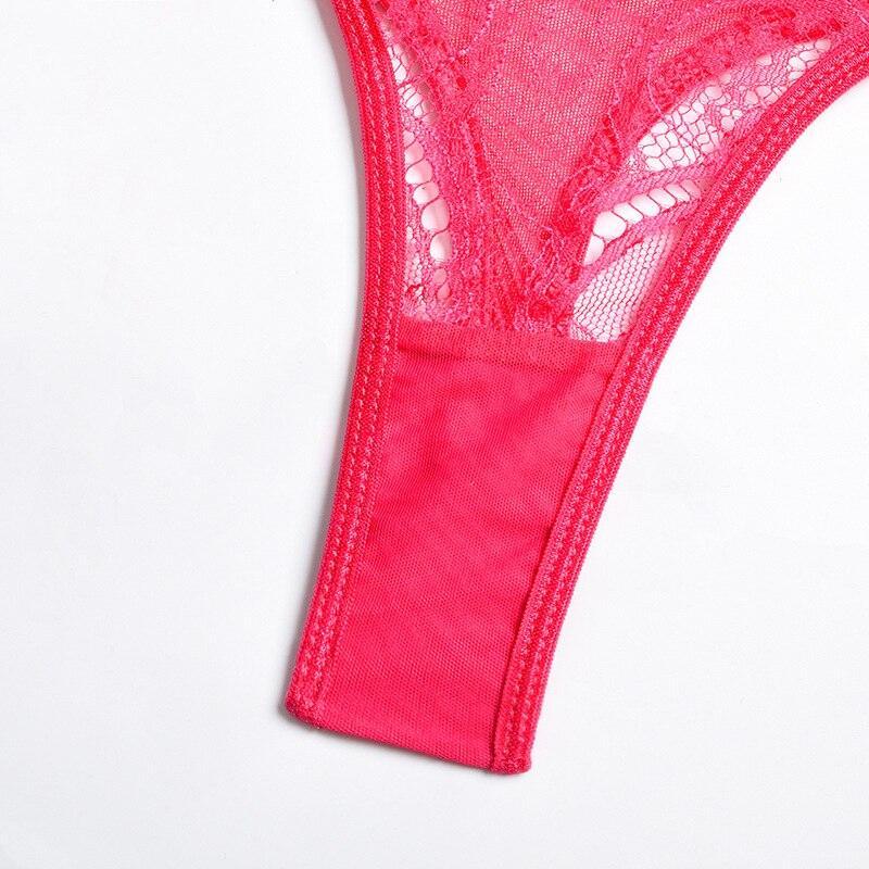 Lingerie patchwork reggiseno perizoma & giarrettiere da donna - intimo lingerie ATREND
