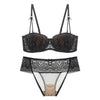 Lingerie reggiseno a balconcino & slip in pizzo da donna ATREND