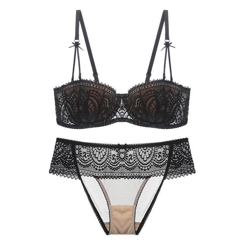 Lingerie reggiseno a balconcino & slip in pizzo da donna - lingerie ATREND