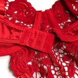 Lingerie reggiseno con giarrettiera e perizoma con catena da donna - intimo lingerie ATREND