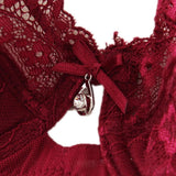 Lingerie reggiseno imbottito & tanga a vita alta in pizzo da donna - lingerie ATREND