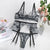 Lingerie reggiseno perizoma e giarrettiera trasparente floreale da donna ATREND