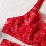 Lingerie reggiseno perizoma e giarrettiere patchwork da donna - intimo lingerie ATREND