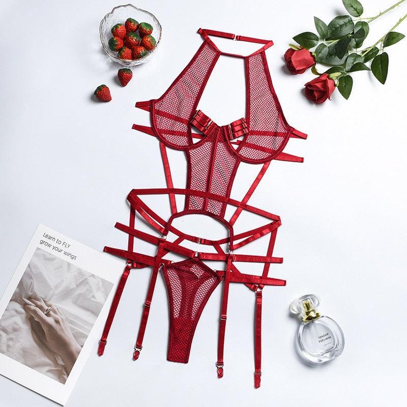 Lingerie reggiseno & perizoma fasciatura Hallow Out da donna - intimo lingerie ATREND