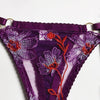 Lingerie reggiseno perizoma floreale & giarrettiere da donna - intimo lingerie ATREND