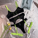 Lingerie reggiseno perizoma & giarrettiera da donna - intimo lingerie ATREND