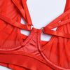 Lingerie reggiseno perizoma giarrettiera e girocollo da donna ATREND
