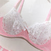 Lingerie reggiseno perizoma giarrettiera girocollo e calze da donna ATREND