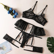 Lingerie reggiseno perizoma & giarrettiere con catene da donna - intimo lingerie ATREND