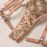 Lingerie reggiseno perizoma & giarrettiere con catene da donna - intimo lingerie ATREND