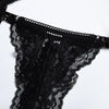 Lingerie reggiseno perizoma in pizzo & giarrettiera da donna ATREND
