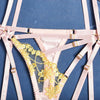 Lingerie reggiseno perizoma in pizzo & giarrettiere da donna - intimo lingerie ATREND