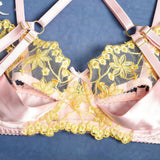 Lingerie reggiseno perizoma in pizzo & giarrettiere da donna - intimo lingerie ATREND