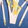 Lingerie reggiseno perizoma in pizzo & giarrettiere da donna - intimo lingerie ATREND