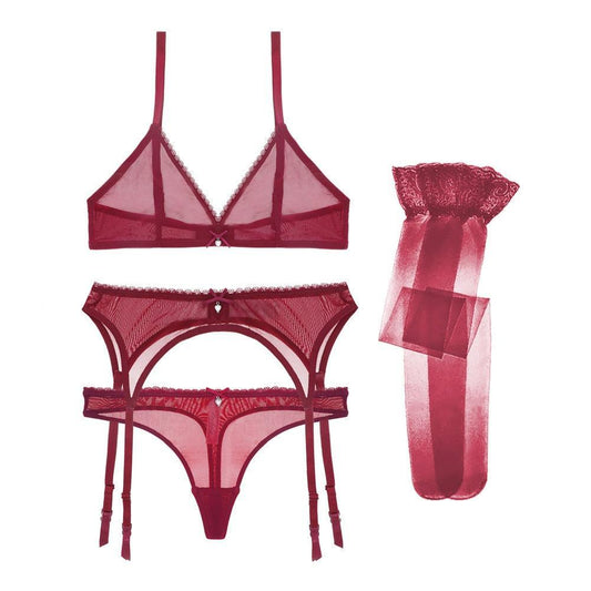 Lingerie reggiseno perizoma parigine & giarrettiera da donna - lingerie ATREND