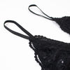 Lingerie reggiseno perizoma parigine & giarrettiera da donna ATREND
