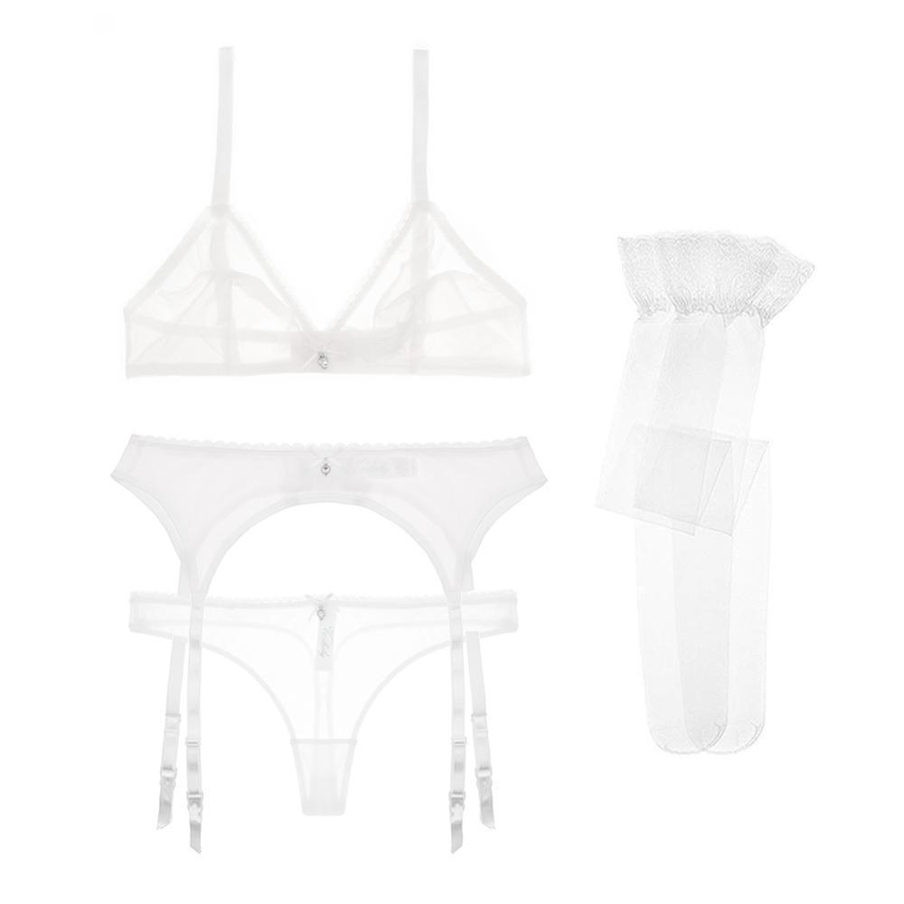 Lingerie reggiseno perizoma parigine & giarrettiera da donna - lingerie ATREND