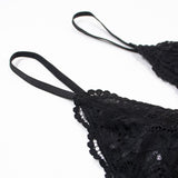 Lingerie reggiseno perizoma parigine & giarrettiera da donna - lingerie ATREND