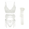 Lingerie reggiseno perizoma parigine & giarrettiera da donna ATREND