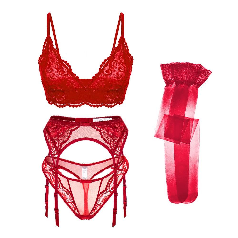 Lingerie reggiseno perizoma parigine & giarrettiera da donna - lingerie ATREND