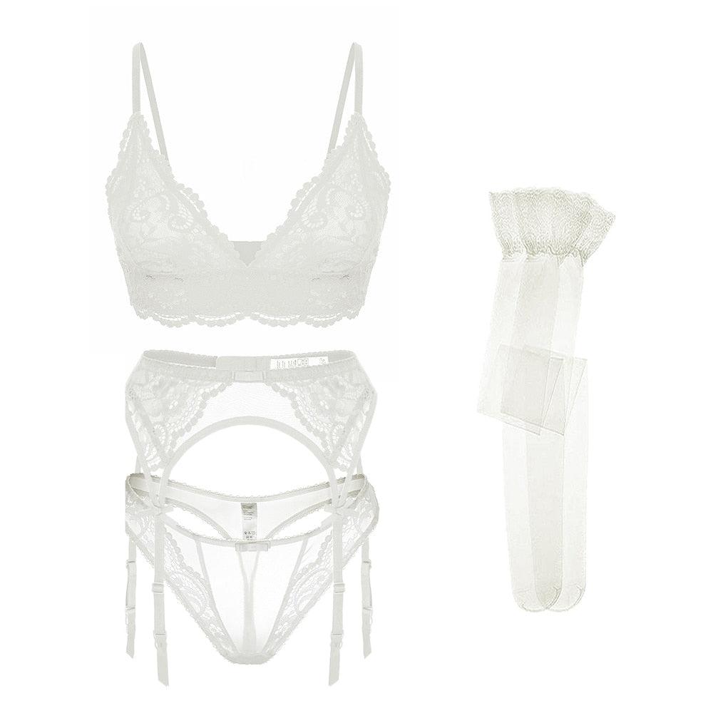 Lingerie reggiseno perizoma parigine & giarrettiera da donna - lingerie ATREND