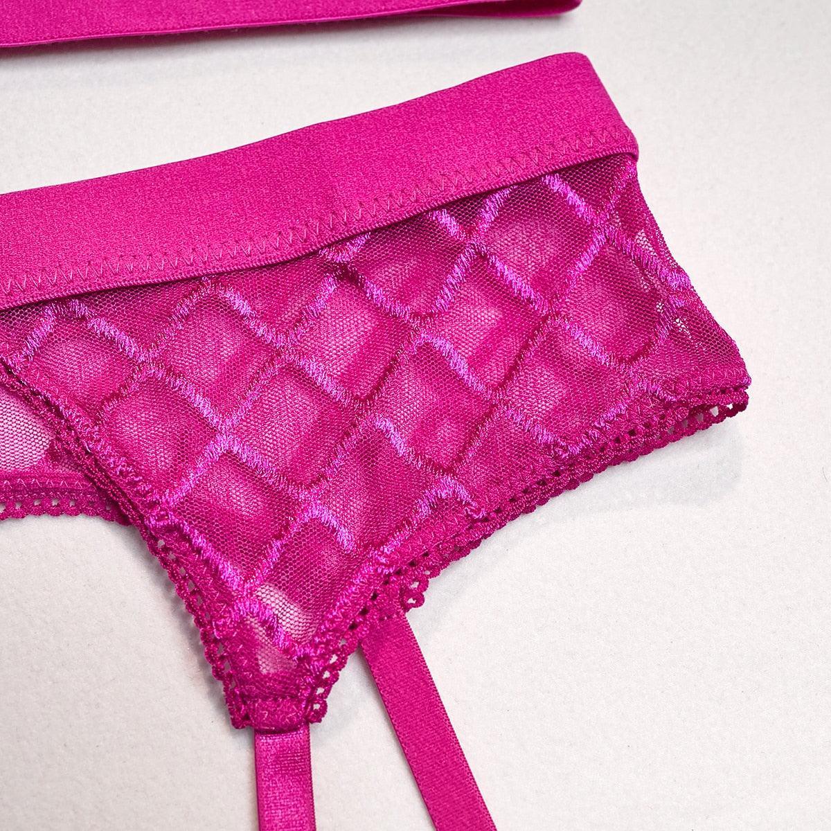 Lingerie reggiseno perizoma & reggicalze a rete da donna - intimo lingerie ATREND