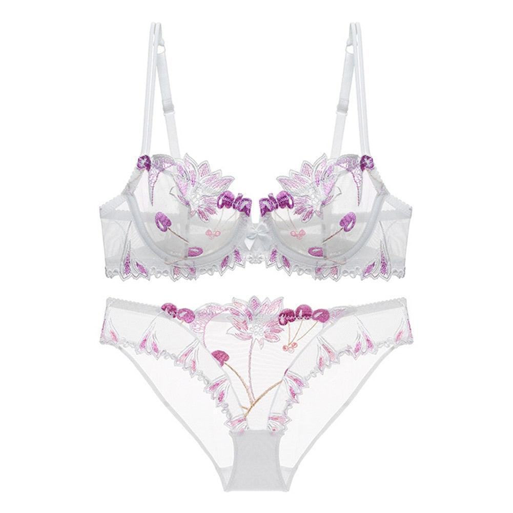 Lingerie reggiseno & slip in pizzo floreale da donna - lingerie ATREND